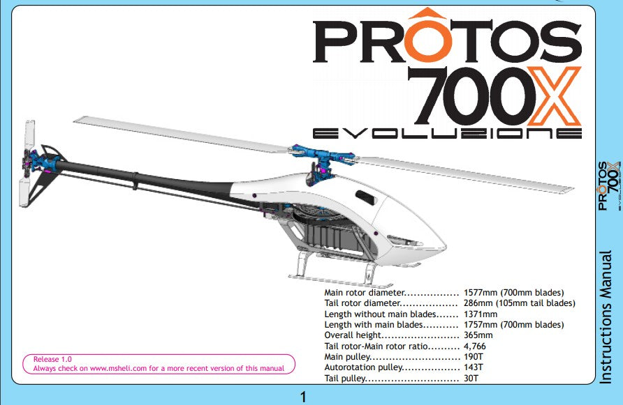 MSH71533 MSH PROTOS Max Evoluzione 700 KIT (YELLOW)