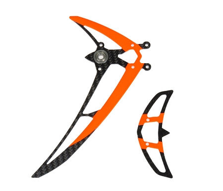 04983 FIN SET LOGO 480 BLACK/NEON-ORANGE