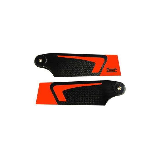 1ST TAIL BLADES CFK 95MM (ORANGE