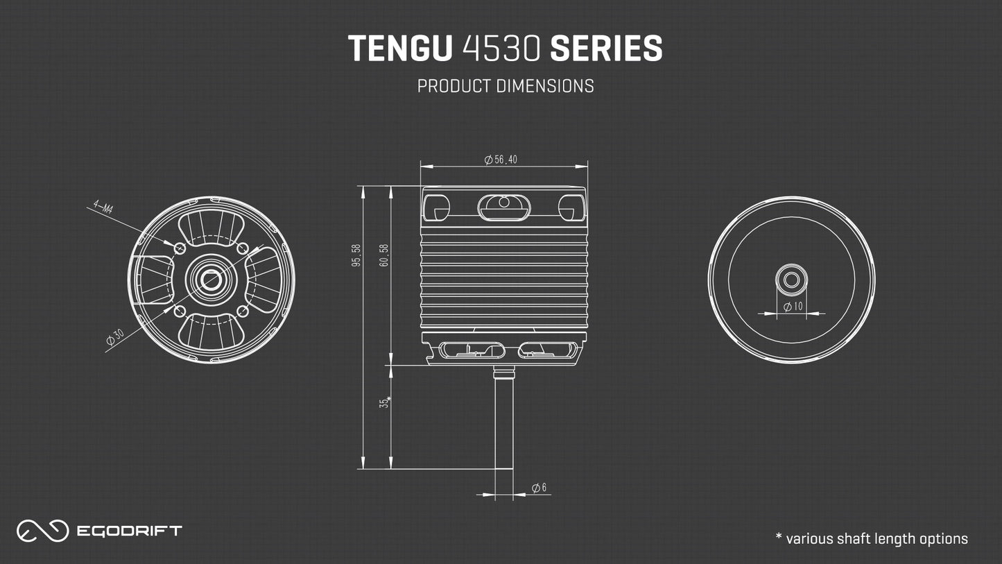 EGODRIFT TENGU 4530HT / 550KV (12-14S)